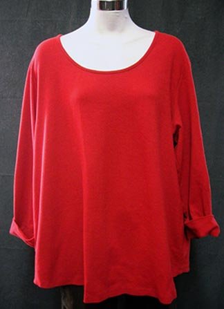 Size 22 AVENUE Raspberry Red Comfy Casual top