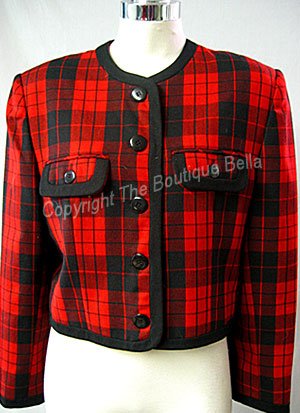 Size 8 pet - SHORT RED/BLACK PET JACKET