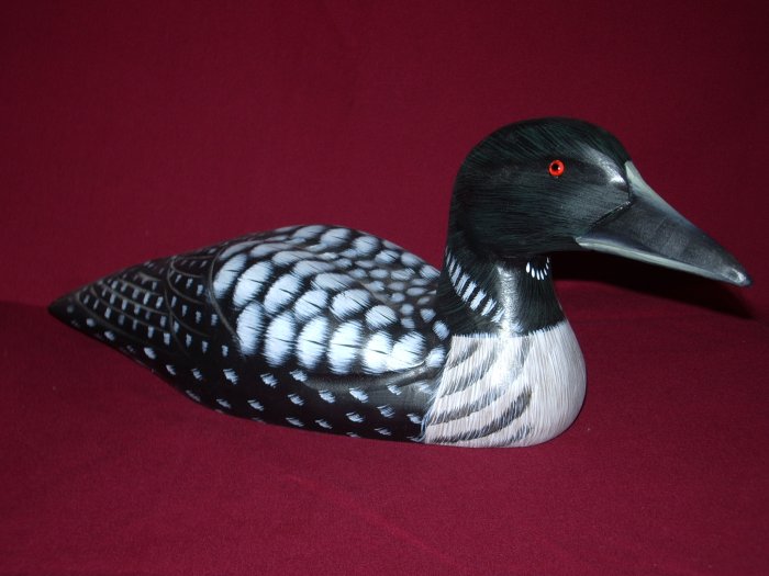 Handcarved Loon Decoy