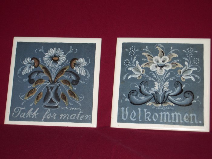 Norwegian Trivet Set - Blue