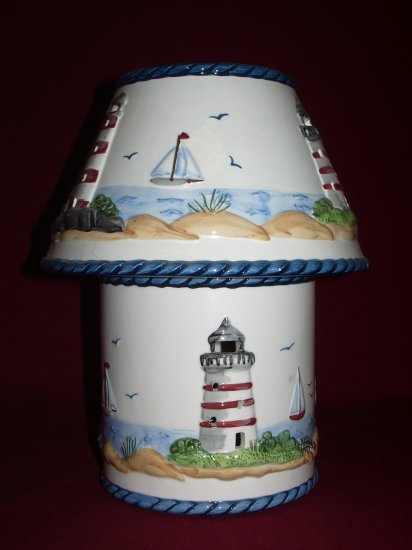 Large Ceramic Candle Holder and Shade