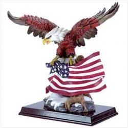 FLAG FLYING EAGLE FIGURINE