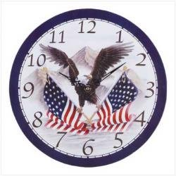 SOARING EAGLE WALL CLOCK