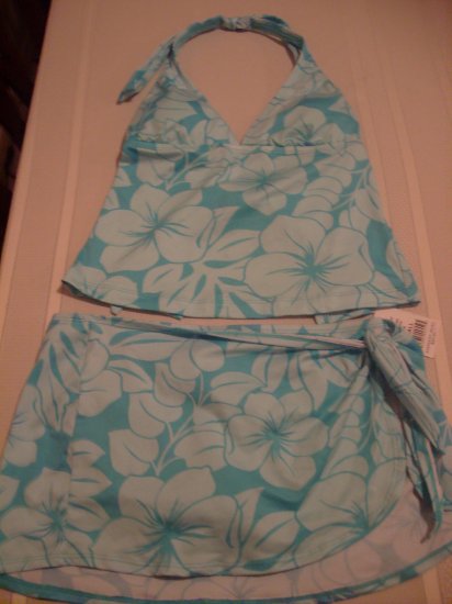 Small JAG Aqua / Blue 2-Piece Tankini