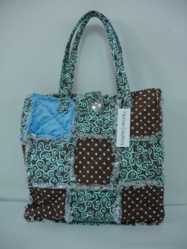 Patchwork Purse, Patchwork Tote, Rag Purse, All Cotton
