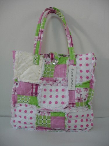 Patchwork Purse, Patchwork Tote, Rag Purse, All Cotton