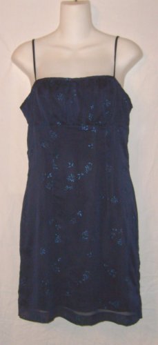XOXO Blue Floral Evening / Party Dress Sz 7 Jrs