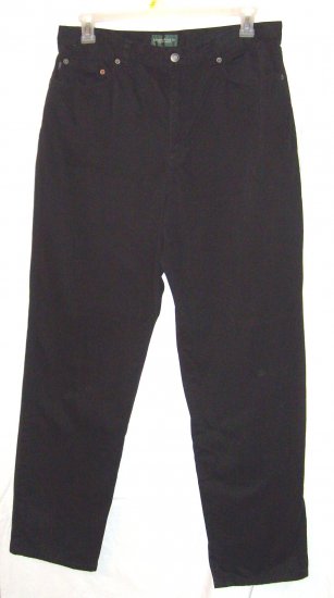 Lauren Jeans Co. Black 5 Pocket Jeans Sz 16