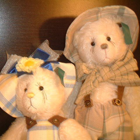 Pair of Teddy Bears Buddy and Belle Bear Essentials Effanbee