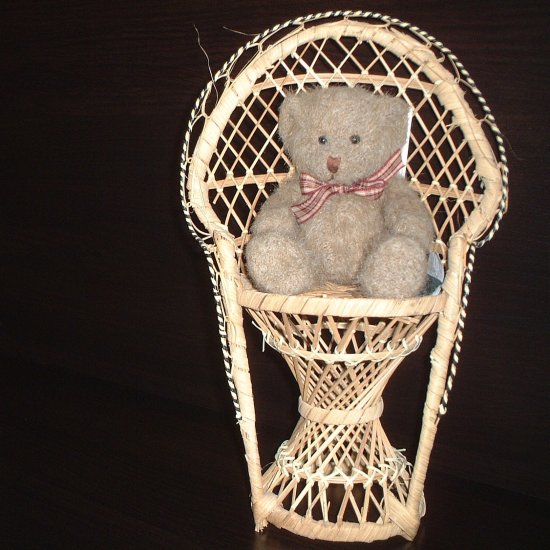 Wicker chair for your Teddy Bear