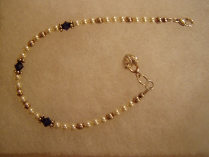 Saphire and Pearl Bracelet