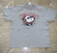 Mens Snoopy Heartbreaker TShirt Size Large