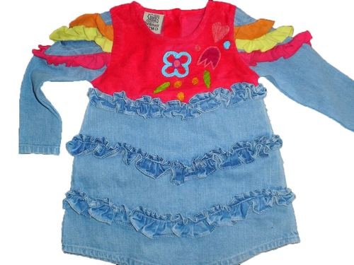 BEETLEJUICE London BABY Ruffle EMBRIODERED DRESS 12M