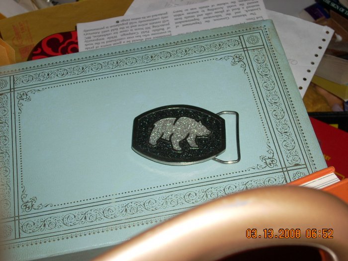 bear belt buckle