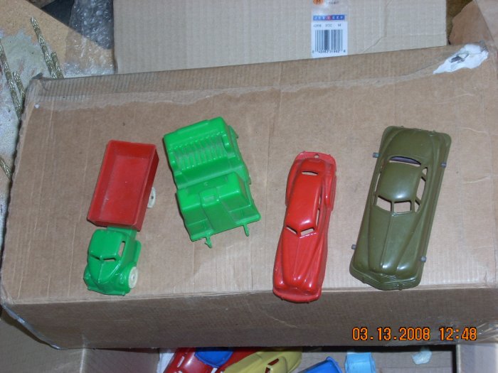 mixed lot of vehicles