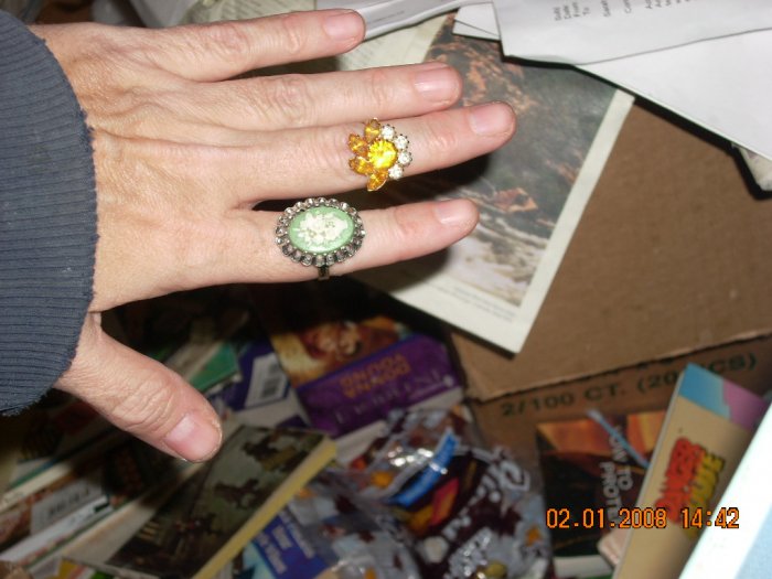 lot of vintage rings