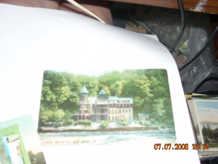 vintage postcard hotel wahnetah glen onoko pennsylvania