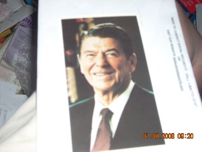 ronald reagan campaign postcards