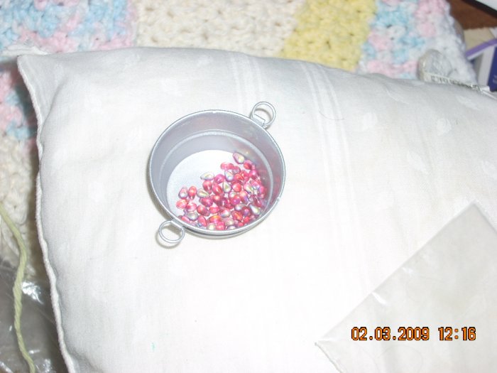 tiny teardrop beads 3 by 5 mm dollhouse miniatures medium red irid