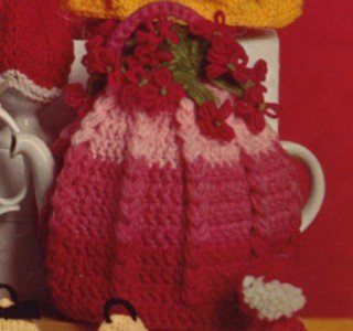 Vintage 1950's Crochet Tea Cozy Pattern Flower Cosy Reproduction PDF Wee Designs