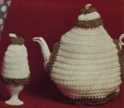 Vintage 1950's Simple Crochet Tea Cozy Pattern Cosy Reproduction PDF Wee Designs