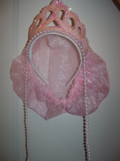 Pink Princess Crown with Netting!