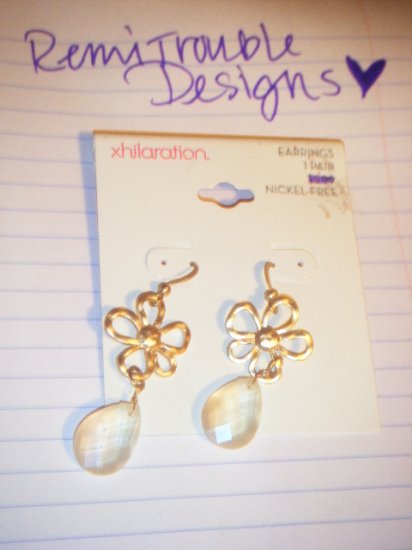 xhiliration flower dangling earrings