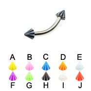 Beachball Cone Eyebrow Bar