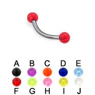 Plain Colour Ball Eyebrow Bar