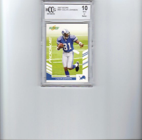 CALVIN JOHNSON- GRADED CARD (10)