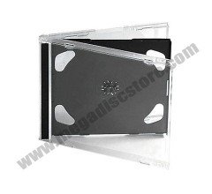 10.4mm Jewel Case Double Black 50 Pcs/Pack