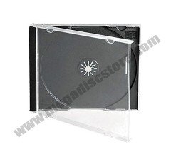 10.4mm Jewel Case Single Black 50Pcs/Pack
