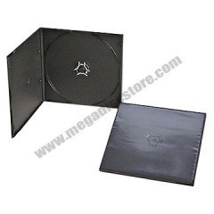 5.2mm Poly CD Case Single Black 50 Pack