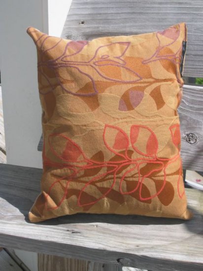 autumnal flower pillow