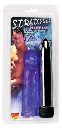 7 Inch Vibrator with Stretch Sleeve
