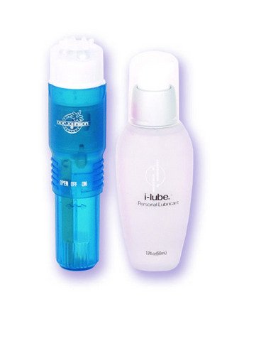 iVibe Mini Massager and iLube - Blueberry