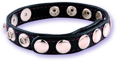 Black Leather Cock Strap