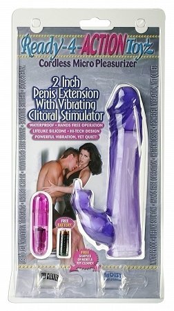 2 Inch Penis Extension With Clit Stimulator