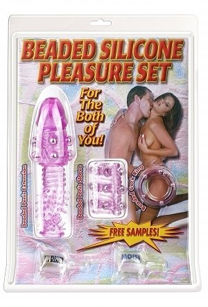 Beaded Silicone Pleasure Kit - Pink