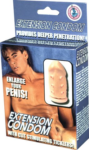 Extension Condom With Ticklers