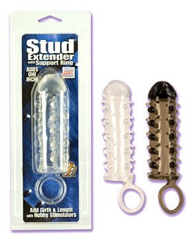 Stud Extender With Support Ring - Clear