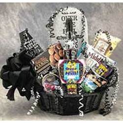 Over The Hill Birthday Basket