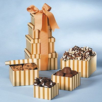 Tower of Delectable Treats Gift Basket