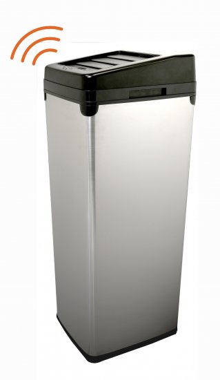 52 Liter Touchless Trashcan Square Stainless