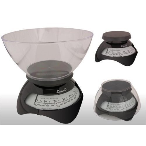 Escali Estilo Designer Dial Kitchen Scale Black