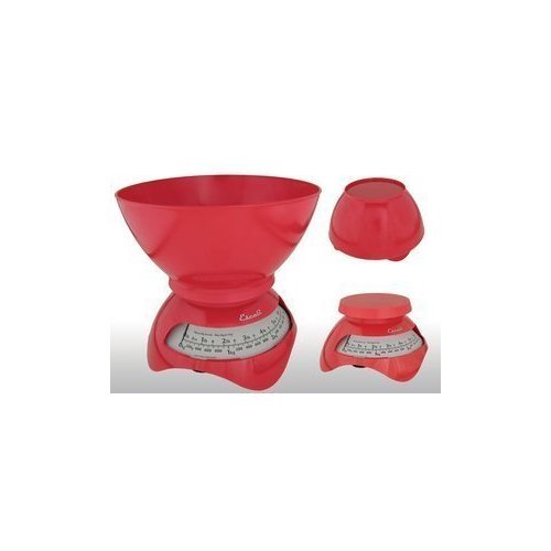 Escali Estilo Designer Dial Kitchen Scale Cherry Red
