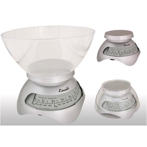 Escali Estilo Designer Dial Kitchen Scale Silver Grey