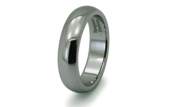 R10003 Tungsten Carbide Classic Dome Wedding Band