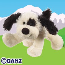Black & White Cheeky Dog Webkinz