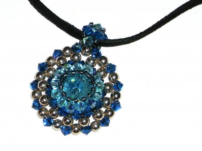 Handcrafted swarovski crystal pendant
